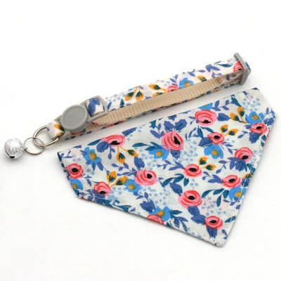 Reguliuojamas Little Daisy Dog Kaklo Šalikas šuniukas Breakaway Pet Cat Dog Kačiukas Antkaklis Bandana Kačiuko priedai mažiems šunims