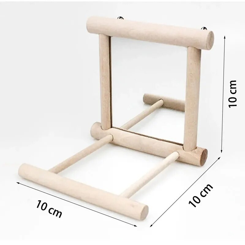 Papūgos paukščių medinės sūpynės ešerių stovas naminių gyvūnėlių žaislas, pakabinamas platforma, stovas, papūga, papūgėlė, lakštas, lenta paukščių narveliui