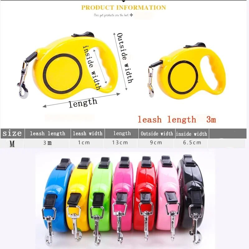 Nylon behúzható kutyapóráz kötél kis közepes méretű kutyához, macska behúzható kutyapórázhoz macska ólom kisállat póráz nyakörv