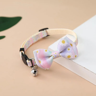 Reguliuojami kačių antkakliai su varpeliu, mielas spausdintas šuniuko antkaklis, patvarus katėms ir šuniuko kaklo aksesuarai