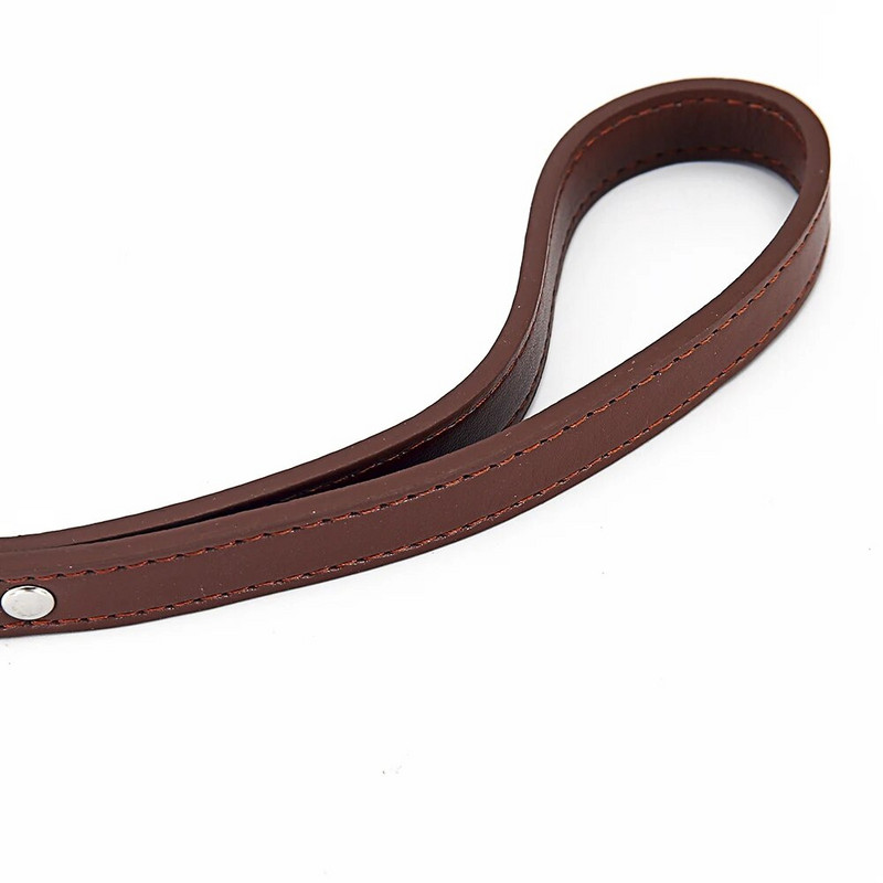 Bőr kutyapóráz kisállatkutyák pórázai 6 színű tömör kutyakiképző pórázok nagy közepes, kisméretű kutyák számára ólomkötél kölyökkutya kellékek