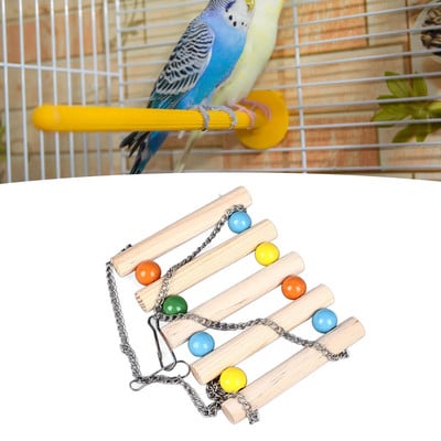 Χάμστερ κρεμαστή γέφυρα κούνιας βάσης πολυλειτουργική ξύλινη κρεμαστή σκάλα πουλιών για παπαγάλο μικρό πουλί ινδικό χοιρίδιο χάμστερ