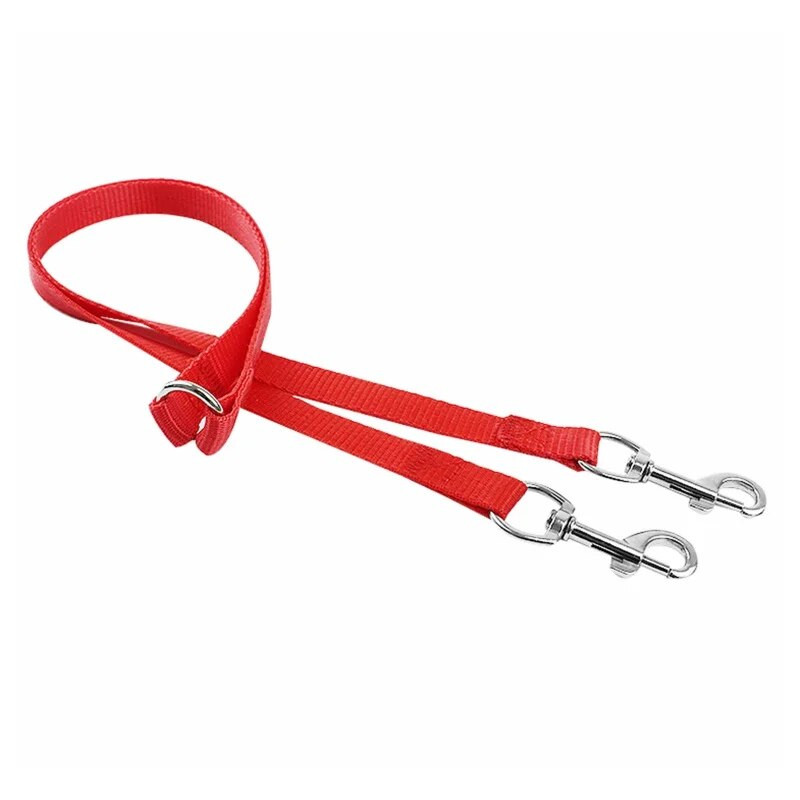 1 buc. Lesă dublă dublă dublă pentru câini, două într-unul, nailon puternic, în formă de V, lesă pentru câini pentru animale de companie, în două moduri, consumabile pentru antrenament pentru animale de companie