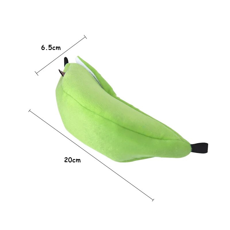 Naujovė Banano formos lizdas pliušinis medvilninis žiurkėnas Šiltas namas Hamakas Žiurkė Pelė Gyvenamasis namas Kabantys Medžio lovos Žiurkėno priedai