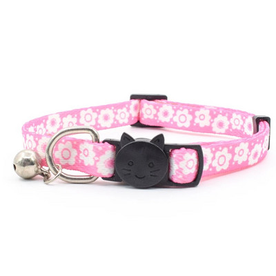 Poliesteriu margintas mielas katės apykaklės papuošimas su varpeliais