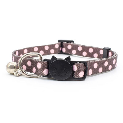 Poliesteriu margintas mielas katės apykaklės papuošimas su varpeliais