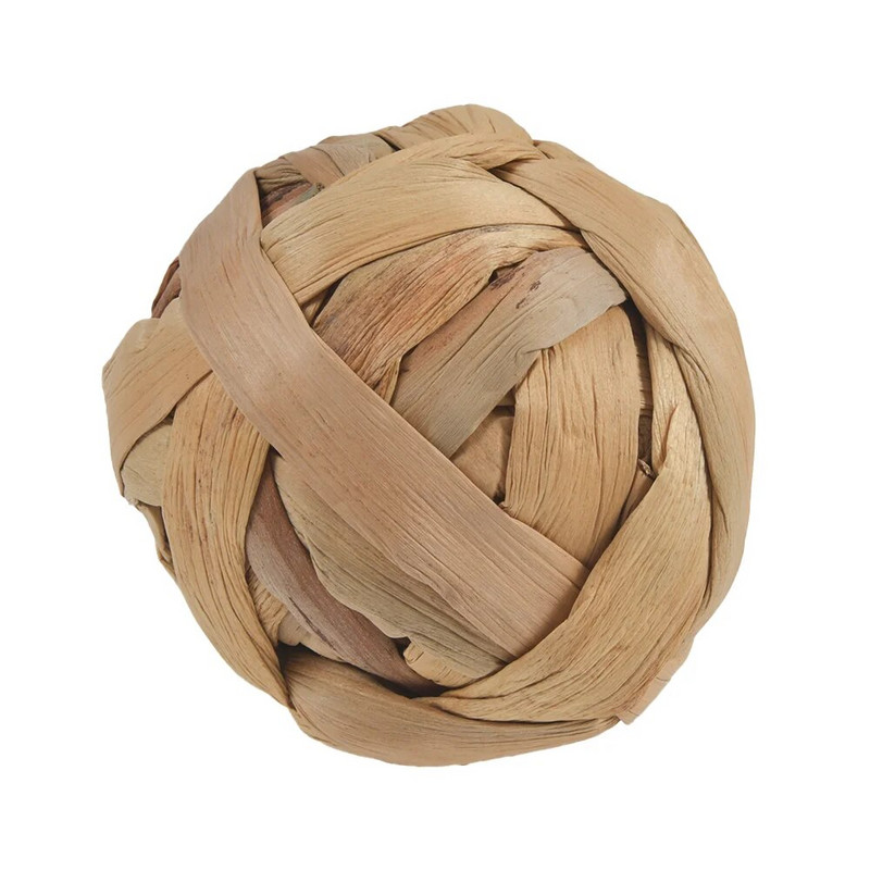 Mazie dzīvnieki Spēlēt bumbu Zaķa kāmja zāles bumba Dabiski dzerokļi Rotaļlietas zāles bumba Ar rokām austa ūdens zāles bumba