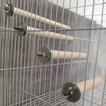 Стояща пръчка Дървесен цвят Естествена играчка Sticksstand 1 X шлифовъчна лента за птичи нокти