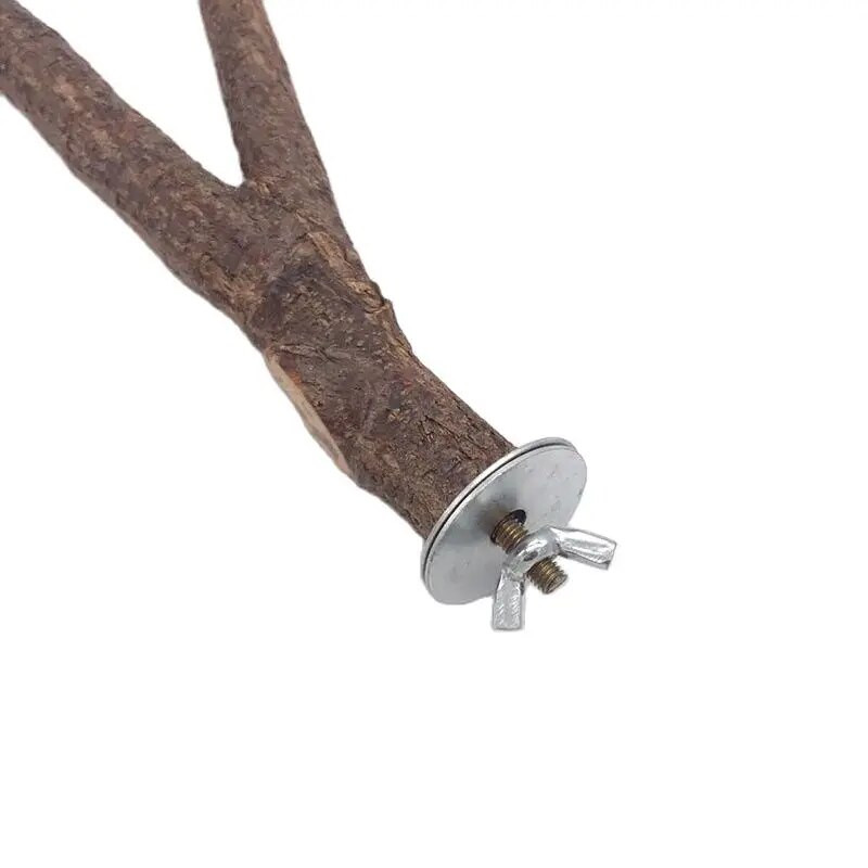 Dabīgā koka mājdzīvnieku papagailis neapstrādāta koka dakšu koku zaru statīvs vāveres putns kāmja zars laktas košļājamās koduma rotaļlietas mājdzīvnieku piederumi