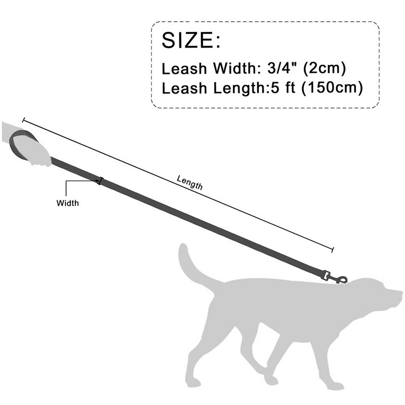 5 láb hosszú bőr kutyapóráz Tartós kisállatsétáltató póráz póráz kis, közepes méretű kutyák számára Pitbull mopsz erman juhászkutya