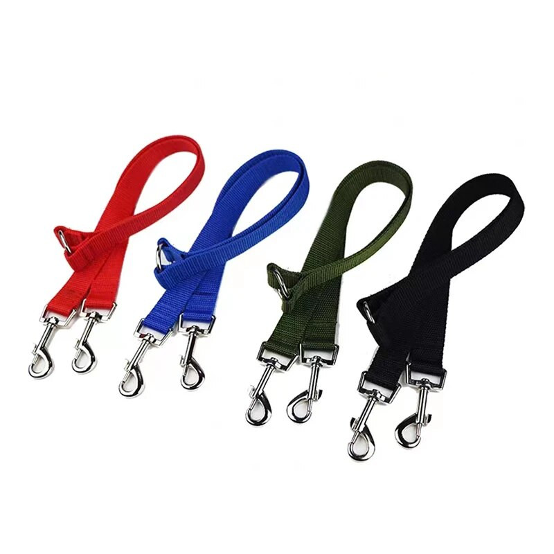 190 cm-es WALK Two DOGS póráz Dupla iker póráz két kisállat macska Dual Couple kutya póráz Nylon V alakú póráz kutya macskához