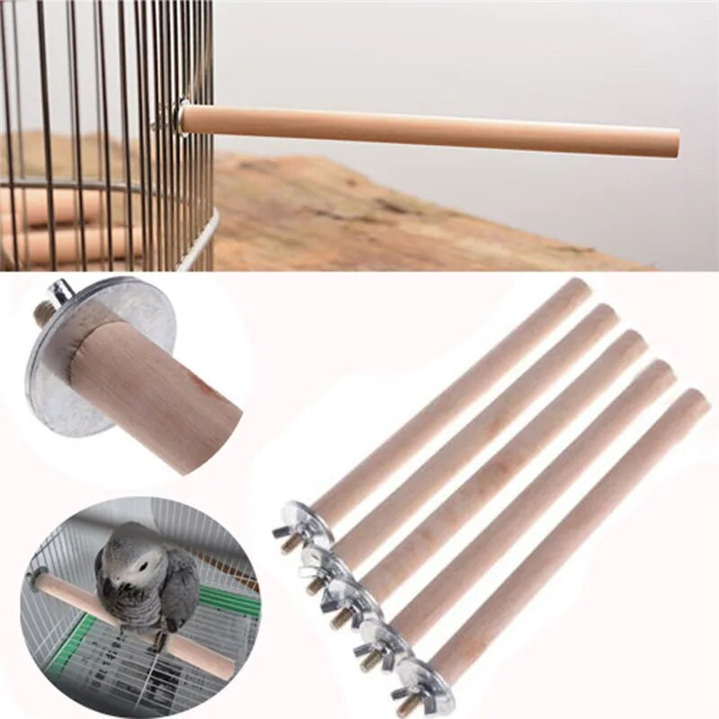 Papagoi lemmiklooma toores seisev pulk, puidust rippuv statiiv, mänguasjade pulk, papagoi oks, õrred linnupuuri baari lemmikloomatarbed