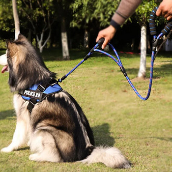 Ανακλαστικά λουριά σκύλου για μεγάλα σκυλιά που περπατούν με νάιλον μαλακή λαβή Dog leash προϊόν για κατοικίδια Υπαίθρια διπλά λουριά Εκπαίδευση σκύλων