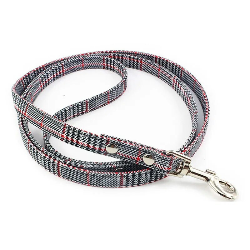 Houndstooth kutyapóráz divatos retro póráz kistestű kutyáknak kölykök kölyökkutyák mini maci szamojéd yorki kutyapórázok ólmok kisállat-kiegészítők