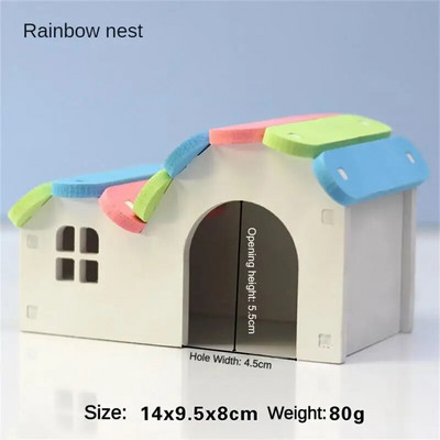 Sastavljena igračka s toboganom za hrčka Zamorac Zlatni medvjed Smiješna prozračna kućica za hrčka Gnijezdo Činčila Igračka za vježbu za hrčka Pribor