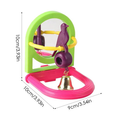 Paukščių veidrodžio interaktyvus žaislas, skirtas mažoms papūgėlėms, papūgėlėms.