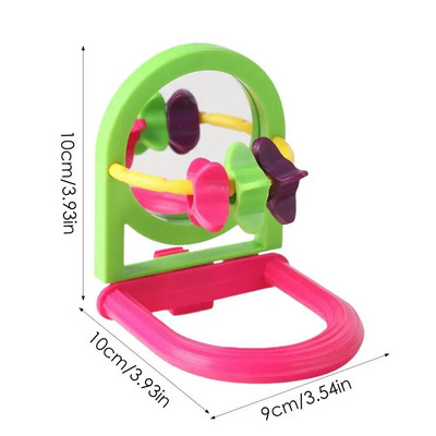 Paukščių veidrodžio interaktyvus žaislas, skirtas mažoms papūgėlėms, papūgėlėms.