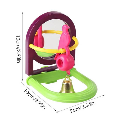 Paukščių veidrodžio interaktyvus žaislas, skirtas mažoms papūgėlėms, papūgėlėms.