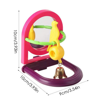 Paukščių veidrodžio interaktyvus žaislas, skirtas mažoms papūgėlėms, papūgėlėms.