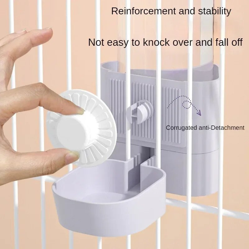 Triušio vandens tiektuvas narve pakabinamam žiurkėnų gėrimui vandens butelis Vandens butelis su stovu gyvūno ežiuko žiurkėno reikmenys 17 uncijų