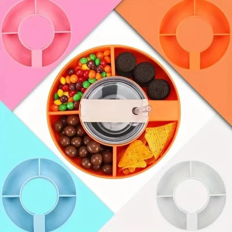 Купа за закуски за чаша Stanley 40 Oz с дръжка, чаша за закуски, съвместима с чаша Stanley 40 Oz с дръжка