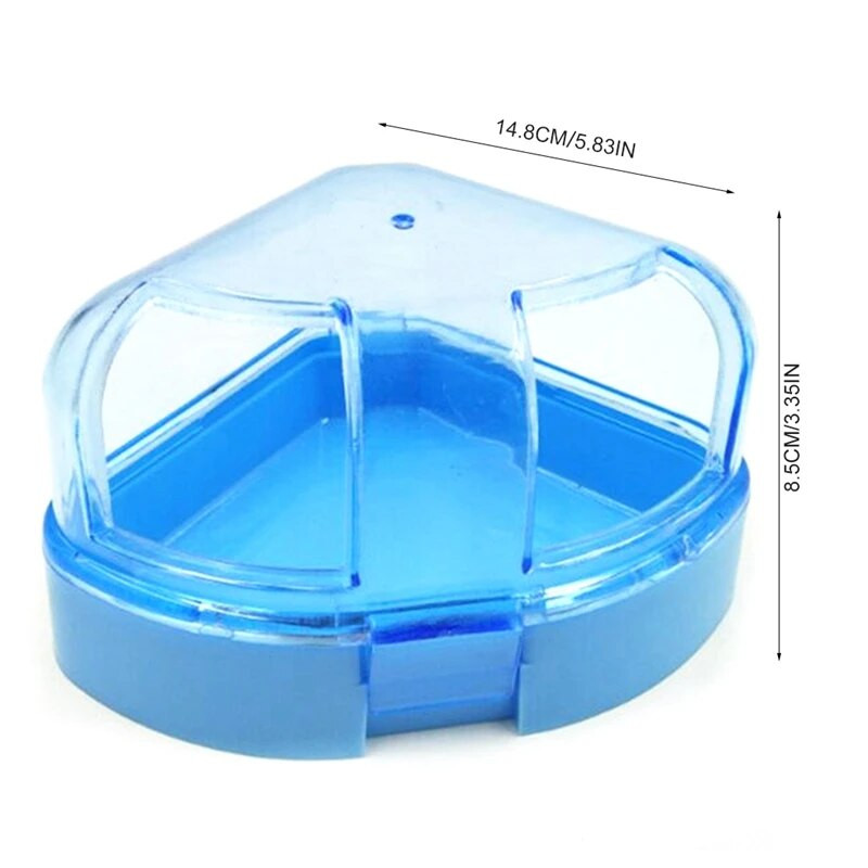 Žiurkėno vonios kambarys naminiams gyvūnėliams plastikinis mini dviduris žiurkėnų vonios konteineris dušas žiurkėnui mažiems gyvūnams Žiurkėno priedai