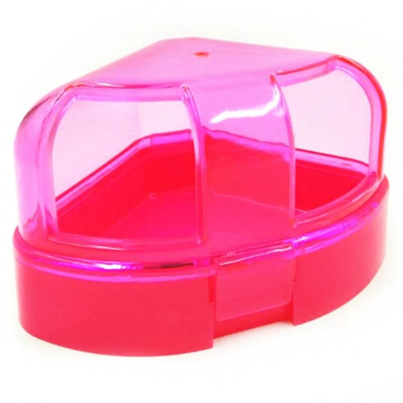 Žiurkėno vonios kambarys naminiams gyvūnėliams plastikinis mini dviduris žiurkėnų vonios konteineris dušas žiurkėnui mažiems gyvūnams Žiurkėno priedai