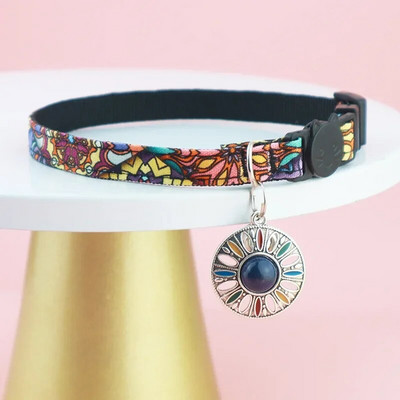 AirTag нашийник за котки, интегриран GPS нашийник за котки с държач за въздушни етикети и звънец, регулируема отделяща се нашийник за котки за момичета момчета котки кученца