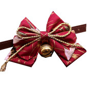 Naminių gyvūnėlių peteliškė su varpeliu kačių šunų antkakliai, odiniai spausdinti lanko mazgai, reguliuojama apykaklė Gato peteliškė mažų ir vidutinių šunų kačių priedams