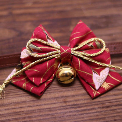 Naminių gyvūnėlių peteliškė su varpeliu kačių šunų antkakliai, odiniai spausdinti lanko mazgai, reguliuojama apykaklė Gato peteliškė mažų ir vidutinių šunų kačių priedams