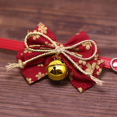 Naminių gyvūnėlių peteliškė su varpeliu kačių šunų antkakliai, odiniai spausdinti lanko mazgai, reguliuojama apykaklė Gato peteliškė mažų ir vidutinių šunų kačių priedams