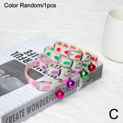 Šviečiantys kačių karoliai žėrintys maži šunys kačių antkakliai nuo praradimo fluorescencinis silikoninis kačių varpelio antkaklis kačių kačių priedai