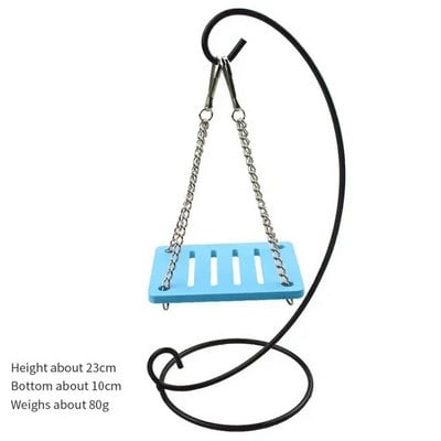 naminių žiurkėno žaislai mediniai vaivorykštės tilto sūpynės žaislai, maži gyvūnai, laipiojimo žaislas, pasidaryk pats, žiurkėno narvelio priedai