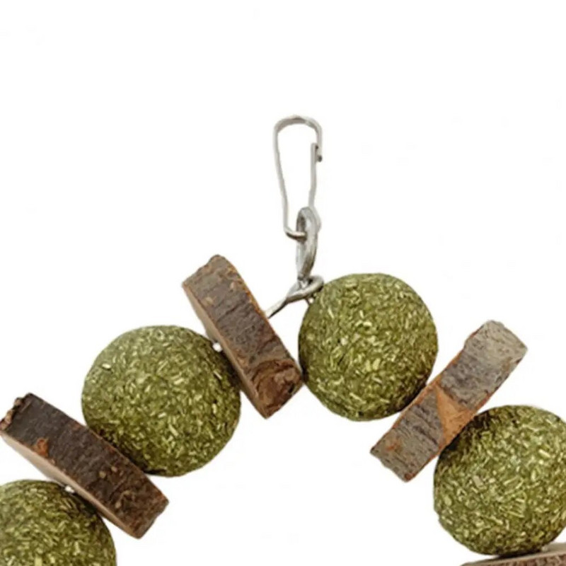 Natūralus rankų darbo žiurkėno žaislas, atsparus kramtymui, patvarus naminių gyvūnėlių žaislas, dantų priežiūros žole kvepiantis triušio jūrų kiaulytės šinšilos žaislas naminiams gyvūnėliams