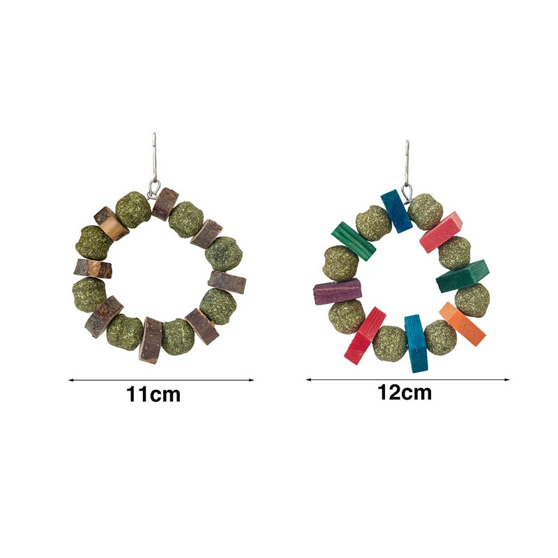 Natūralus rankų darbo žiurkėno žaislas, atsparus kramtymui, patvarus naminių gyvūnėlių žaislas, dantų priežiūros žole kvepiantis triušio jūrų kiaulytės šinšilos žaislas naminiams gyvūnėliams