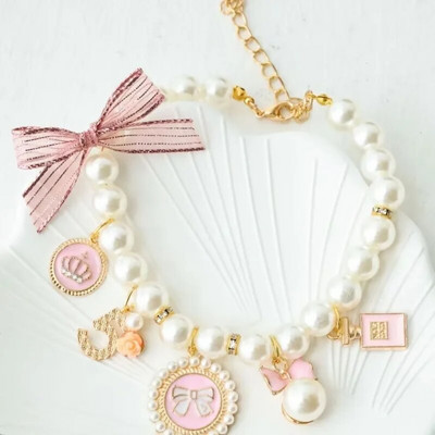 Декорация на нашийник за домашен любимец Сладък нашийник за домашен любимец Ragdoll Котка Коте Висяща нашийник Куче Котка Котка Перлена огърлица