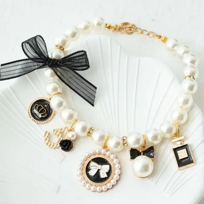 Декорация на нашийник за домашен любимец Сладък нашийник за домашен любимец Ragdoll Котка Коте Висяща нашийник Куче Котка Котка Перлена огърлица