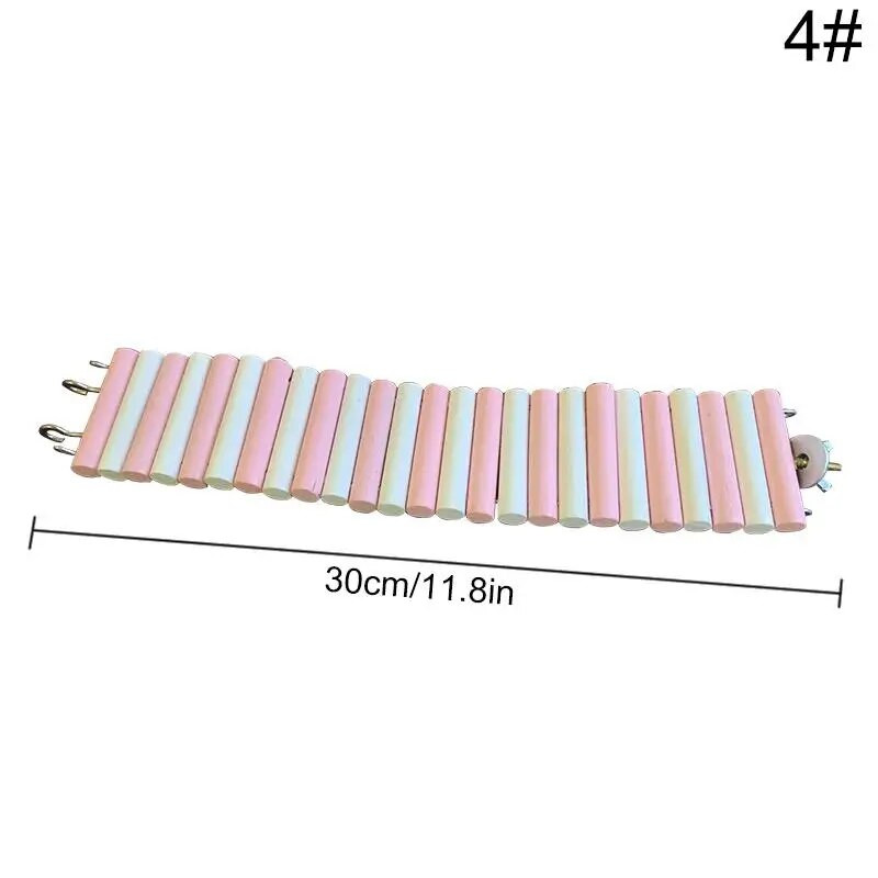 Огъващ се мост Играчка за хамстер Дървена стълба за хамстер Висящ мост за хамстер juguetes Таралеж Мишка Плъх Морско свинче