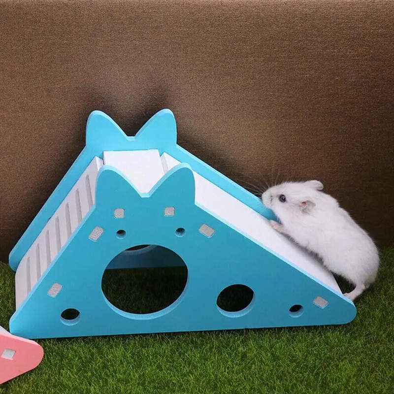 Къща за малки домашни любимци Екологична таралеж Хамстер Вила Пързалка Играчка Играчка за упражнения Къща за хамстер Къща за хамстер Вила Клетка Стълба