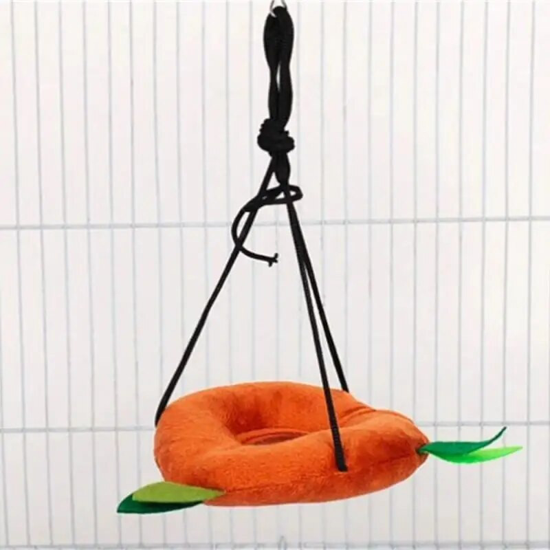 Висящ Хамак за хамстер Топло плюшено легло от памучен плъх Клетка за малки животни Гризачи Клетка за морско свинче Двупластово гнездо Стоки за домашни любимци