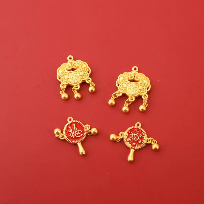 Cat Pet Weave Longevity Golden Lock Колие Dog Bell Новогодишни празнични бижута Регулируеми ръчно изработени нашийници за котки Аксесоари за домашни любимци