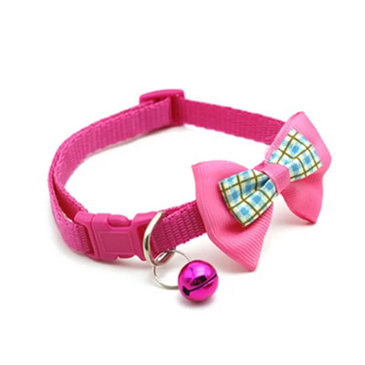 Plaids Print Kucēnu Suņi Regulējama Taurīte Neilona Kaklasiksna Mājdzīvnieku piederumi Ornaments Kaķu Kaķēnu Apdares Piederumi ar Zvanu