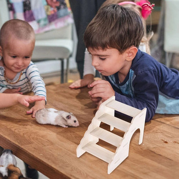 Σκάλα αναρρίχησης χάμστερ Κλουβί για κατοικίδια Μικρά κατοικίδια Εκπαίδευση Παιχνίδι ποντικών Πλατφόρμας Σκάλες Ξύλο Προμήθειες Έπιπλα