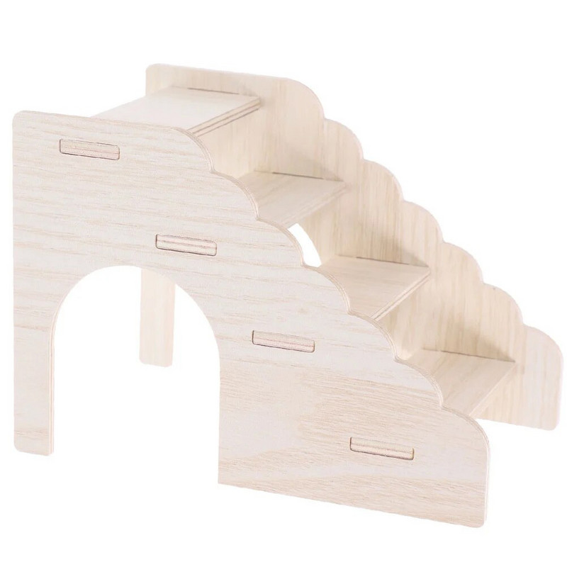 Хамстер Стълба за катерене Клетка за домашни любимци Играчка за обучение на малки домашни любимци Плъхове Платформа Стълби Доставки за дърво Мебели