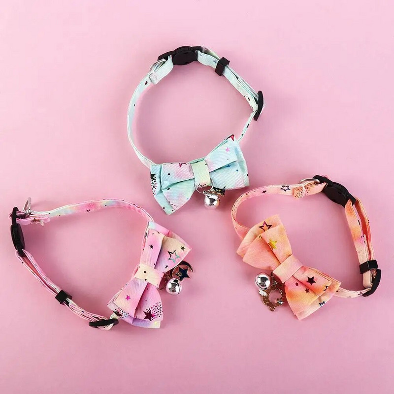Star Colorful Dog Neck Strap Kitten Puppy Dress Up For Dogs Cats Pet Декоративни Котки Нашийник Зоотовары Куче Колие