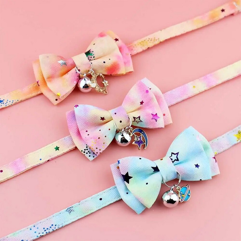 Star Colorful Dog Neck Strap Kitten Puppy Dress Up For Dogs Cats Pet Декоративни Котки Нашийник Зоотовары Куче Колие