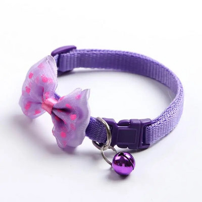 Mājdzīvnieka kaklasiksna Regulējama, izturīga kaķu kaklasiksna Cute Bow Kitten Kaklarota Mīksts Zvana kucēns Svins Mājdzīvnieku produkts Suņu piederumi Kaķu piederumi