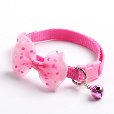 Mājdzīvnieka kaklasiksna Regulējama, izturīga kaķu kaklasiksna Cute Bow Kitten Kaklarota Mīksts Zvana kucēns Svins Mājdzīvnieku produkts Suņu piederumi Kaķu piederumi
