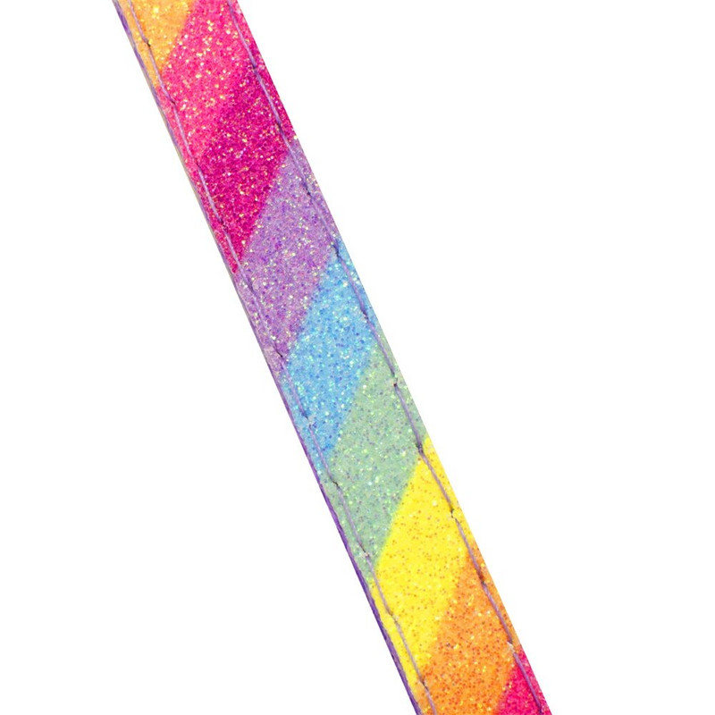 Сладък нашийник за кучета Rainbow за безопасност на котки, домашни кучета, регулируема каишка за врата със звънец, чихуахуа, коте, кученце, нашийник за кучета, аксесоари за домашни любимци