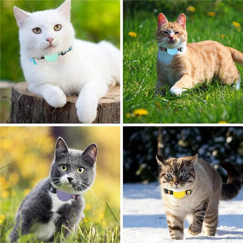 Airtag Special Gps Pet με Διεύθυνση Κρεμαστό Κολάρο Κουδούνι Αντι-χαμένο κολιέ κατοικίδιων με θήκη Αξεσουάρ γάτας Ρυθμιζόμενο κολάρο κατοικίδιων